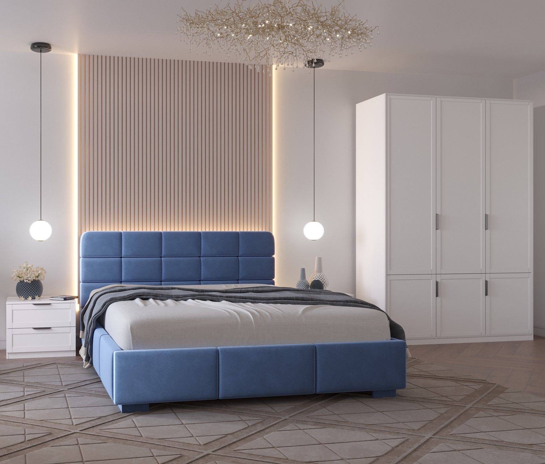 детские кровати с обивкой