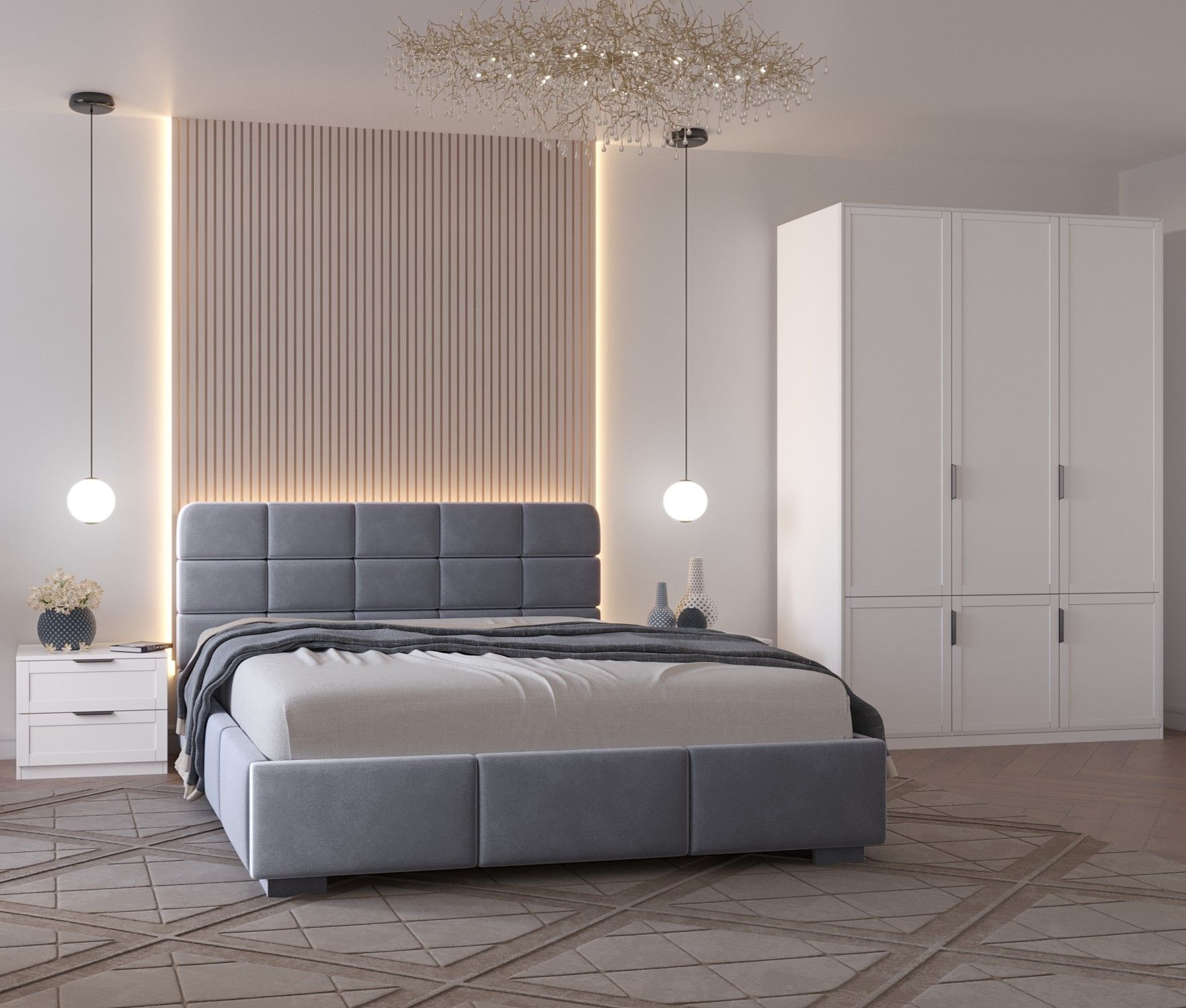 детские кровати с обивкой